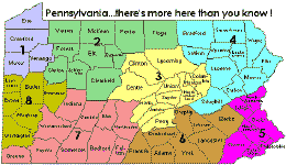 Pennsylvania County Map